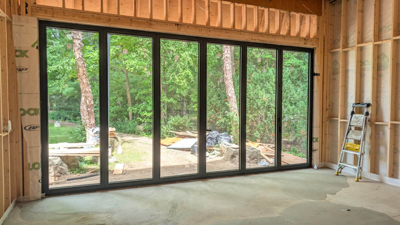 Aluminum bifold door installation Ontario